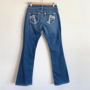 ARIAT Ruby Bootcut Jeans Low Rise Womens 26S Bling Jeweled Embellished